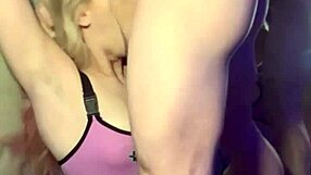 submissive blonde gags on monster cock for sloppy facial explosion