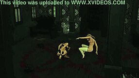 skinny goth church girls summon monster demon cock for halloween anal assfucking and cum facials