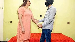 desi indian bhabhi's fat ass pounded doggystyle hard with dirty hindi moans