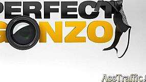 Meg magic's long legs spread wide for closeup anal pounding and cumshot swallow