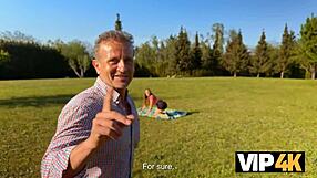 Vip4k. Czech Teen Girlfriend Cheats Outdoor with Old Friend Pov