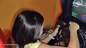 Milf Wife Ditches Slot Machine to Ride Young Dick Cheating Wild!