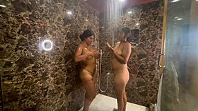 oh man these christmas step-cousins are rubbing wet pussies together squirting orgasms