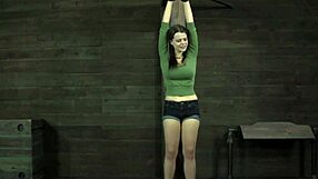 Bound busty babe whipped gagged choked deepthroated!