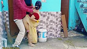 Indian Step Mom And Step Daughter Bend For Outdoor Doggystyle Threesome Pounding