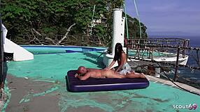 Old German Tourist Raw-Anal Fucks Latina Milf Beachside