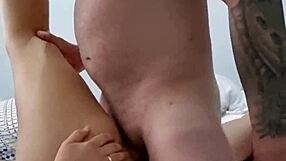 mmm look at that curvy chubby latina housewife's big ass shaking in lingerie cowgirl ride