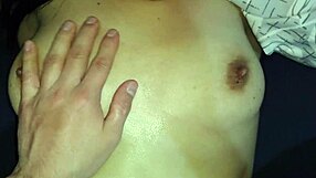 FRIEND'S BF SLIDES LONG WHITE COCK IN DURING STEAMY MASSAGE!