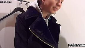 adorable czech teen gets seduced in hypermarket then pov drilled hard after striptease