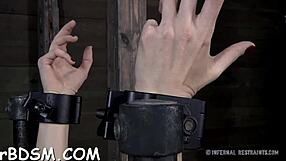 hey check out this beauty getting bound and fucked hard