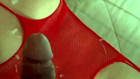 blonde milf housewife masturbates hairy pussy flashes big tits cums