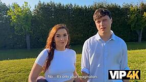 Vip4k. Czech Teen Girlfriend Cheats Outdoor with Old Friend Pov