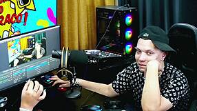 pri melancia bbw shakes massive tits on podcast camera?