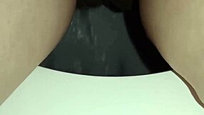 pregnant babe hits public toilet for outdoor thrill