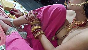 Indian Couple's Suhagraat Bent Over First Fuck?