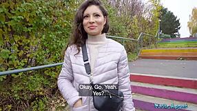 Public agent helina dream blows big dick then rides pov