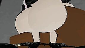 Friend's monster BBC creampies tight pussy raw while boyfriend slaves at work