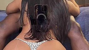 she loves bbc while hubby's away in amateur dorm fun