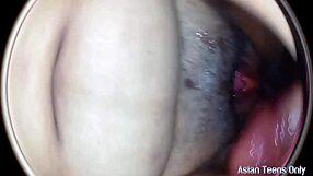 huge cock stretches giant pussy spied through the wall