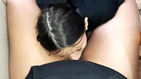 Girlfriend licks my pussy while stepmom cooks - hot kitchen lesbian