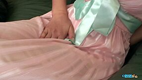 Bent over young bitch's puffy cunt creampied by old lucky guy