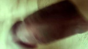 muscular black guy with monster cock strokes huge dick by public window