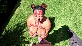 Brown BBW's Face Drenched in Interracial Golden Shower Piss Compilation