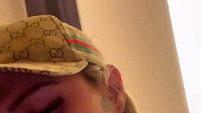 Public vibrator buzzes wet pussy through luxury mall to bathroom squirt