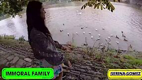 Hey, wanna see Dean and Dan double pound Serina Gomez's tight pussy?