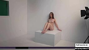 whoa, check out this cute blonde teen's deepthroat skills in her nude photoshoot