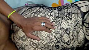 25cm Black Stud Barebacks Travesti Ass Full of Hot Cum