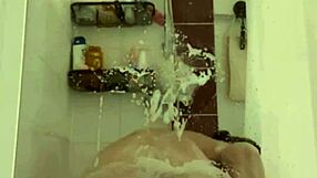 cute teen 18+ showers her tight shaved pussy so teasingly