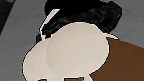 Friend's monster BBC creampies tight pussy raw while boyfriend slaves at work