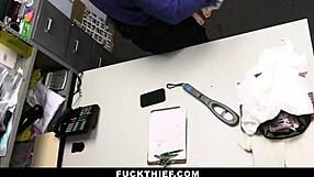 teen shoplifter caught by sexy heiress offers her pussy to escape charges 😈