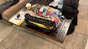 Petite Horny 18+ Blonde Dances Flashes Shaved Pussy Ass in Casting