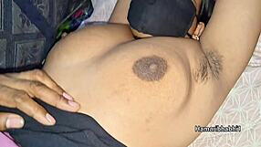 Indian Wife Shares Intense Threesome Passion with Husband and Friend at Home