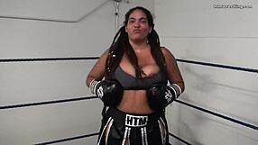 GUY POUNDS FIESTY FEMINIST IN MIXED BOXING SPAR! CAN SHE TAKE THE BEATS??