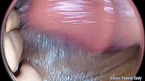 huge cock stretches giant pussy spied through the wall