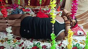 Indian Couple's Suhagraat Bent Over First Fuck?