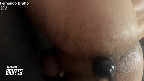 i stretch my brute ass wide with huge anal beads and toys