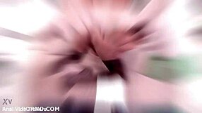 Cute brunette Amanda balls deep anal fucked with great ass gapes rough blowjob