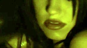 Exotic Asian Babe Strips Naked by Sensual Fire Teasing Curves