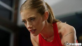 i'm fuckin lovin ridin this college studs huge cock as yoga milf barbie but damn it's deepthroat time too