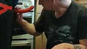 pegging boyfriend's ass kitchen public field bathroom atm