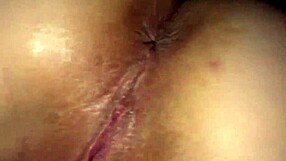big tits bounce as i scoop creamy cum dripping from my creampied pussy