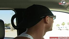 Pickup Busty Blonde Tattoo Slut Craves Hard Fuck Leading to Massive Facial Cumshot.