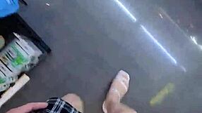 Tingxuan's Barefoot Heels Catch Hot Cum Blast