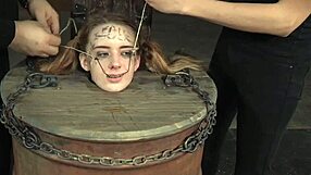 Bound Babe's Garage Humiliation Punished