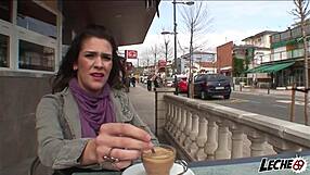 blonde blows huge cock to beat the fine