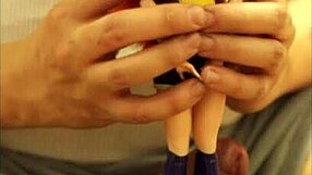 batgirl dc fuck doll tied for bukkake blowbang cum shower